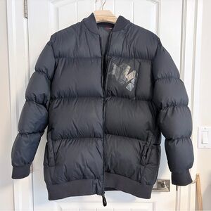 Authentic Mecca Brand Men’s Puffer Black Down Feather Jacket Size XL